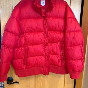 GAP Vibrant Red puffy Outerwear XXL